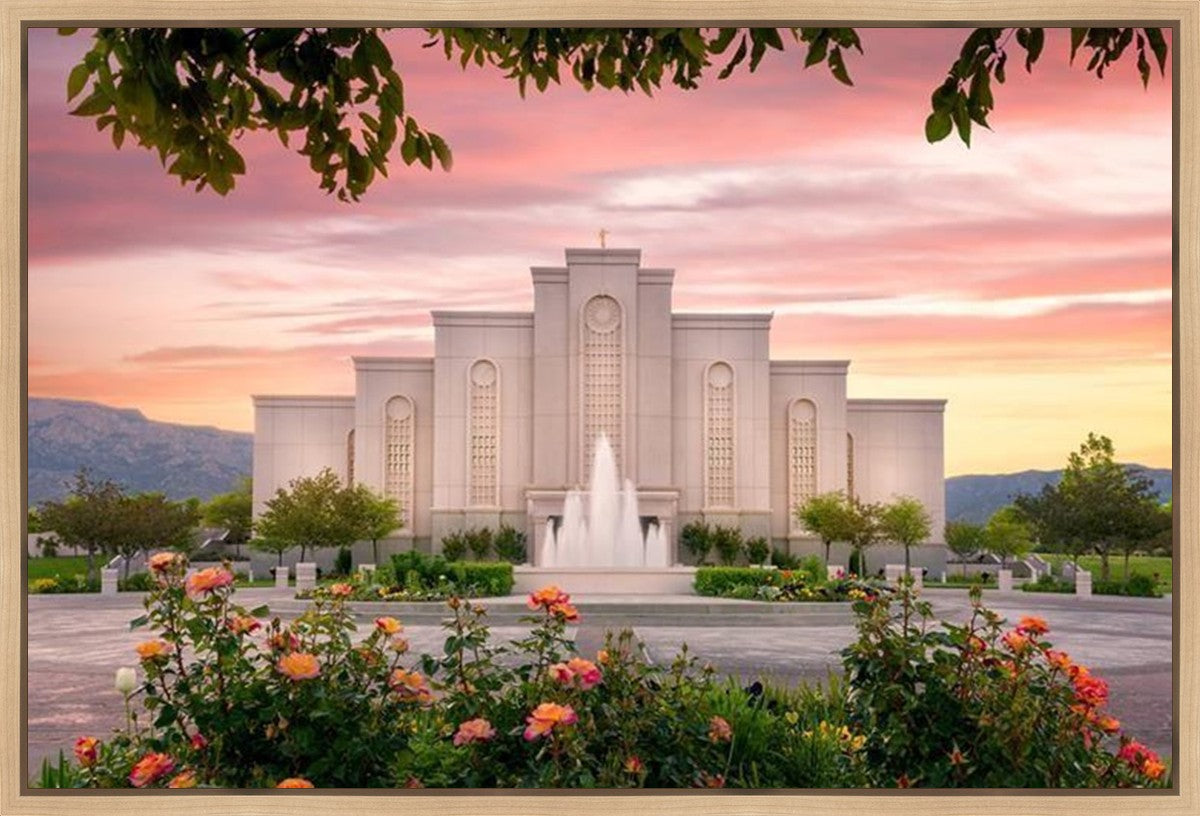 Albuquerque Morning Rose Gallery Wrap