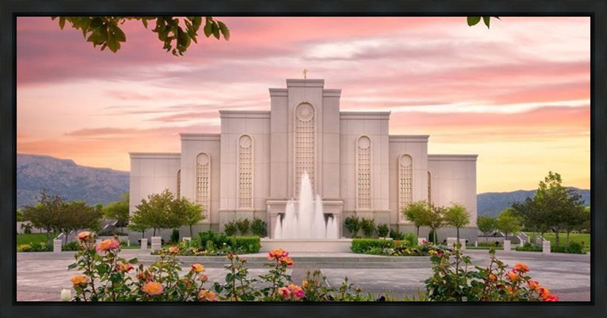 Albuquerque Morning Rose Gallery Wrap
