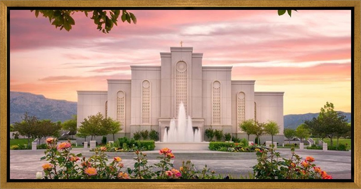 Albuquerque Morning Rose Gallery Wrap