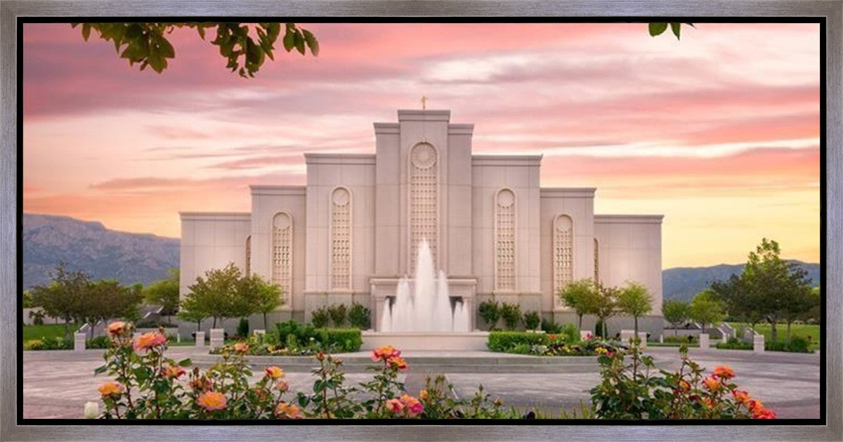 Albuquerque Morning Rose Gallery Wrap