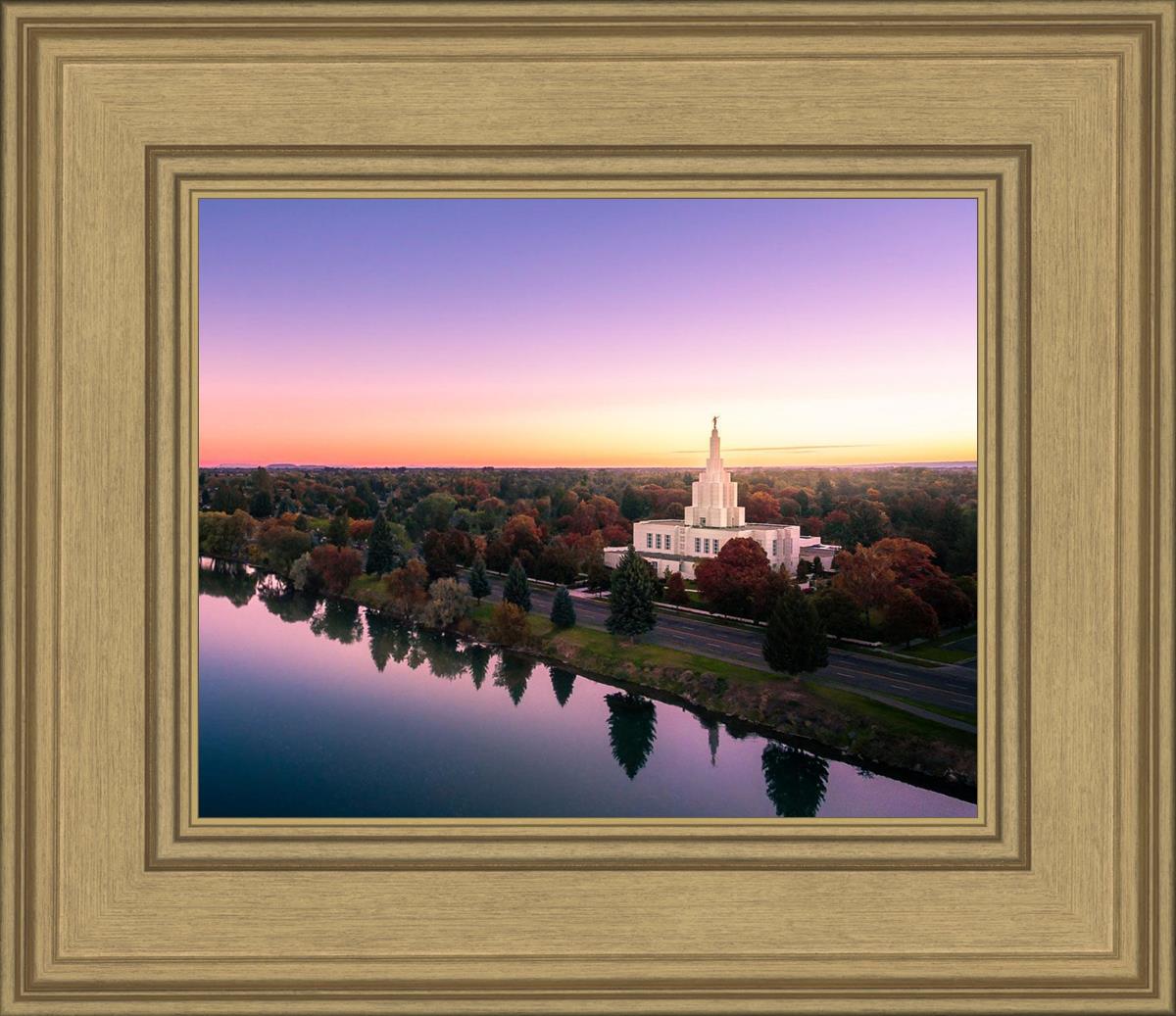 Idaho Falls - Snake River Reflection Aerial