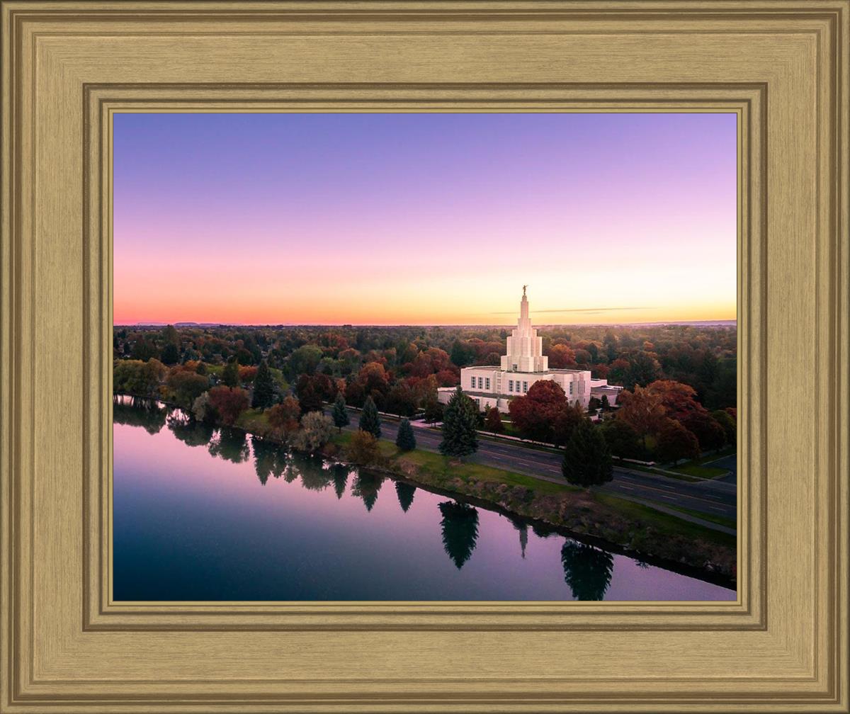 Idaho Falls - Snake River Reflection Aerial