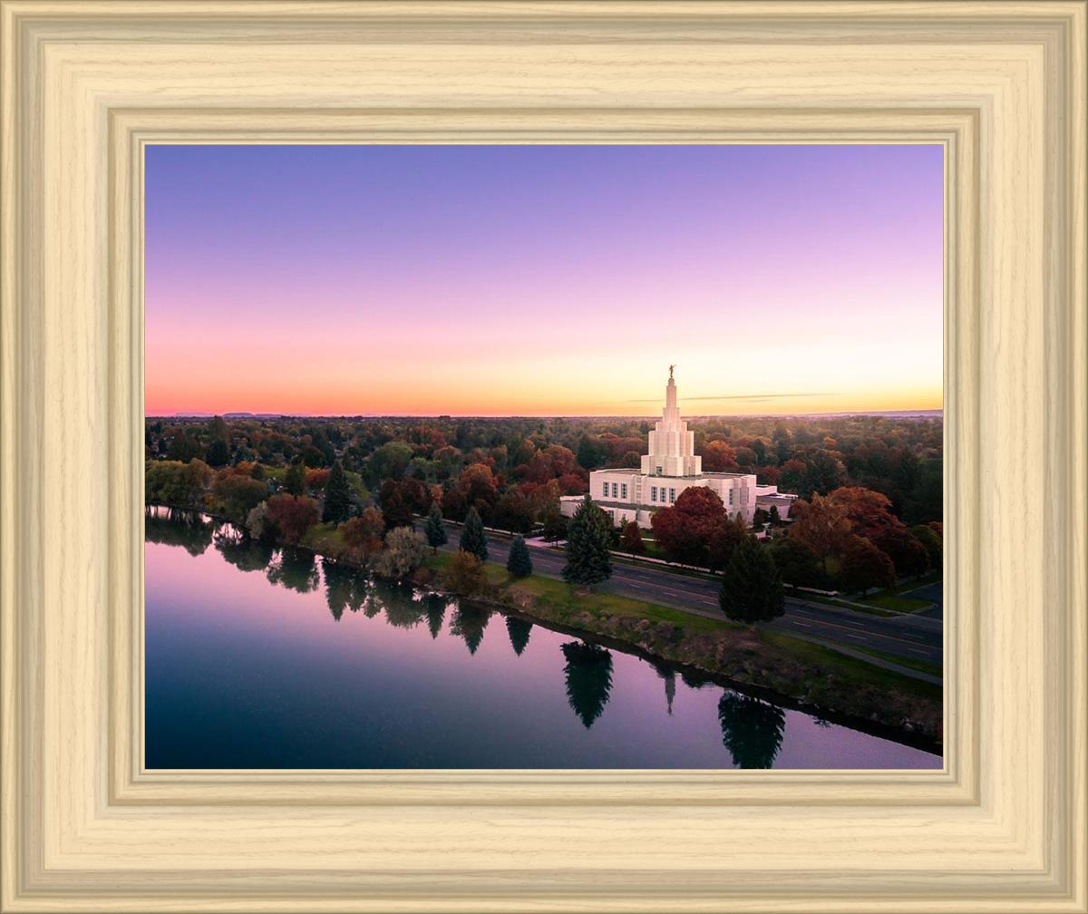 Idaho Falls - Snake River Reflection Aerial