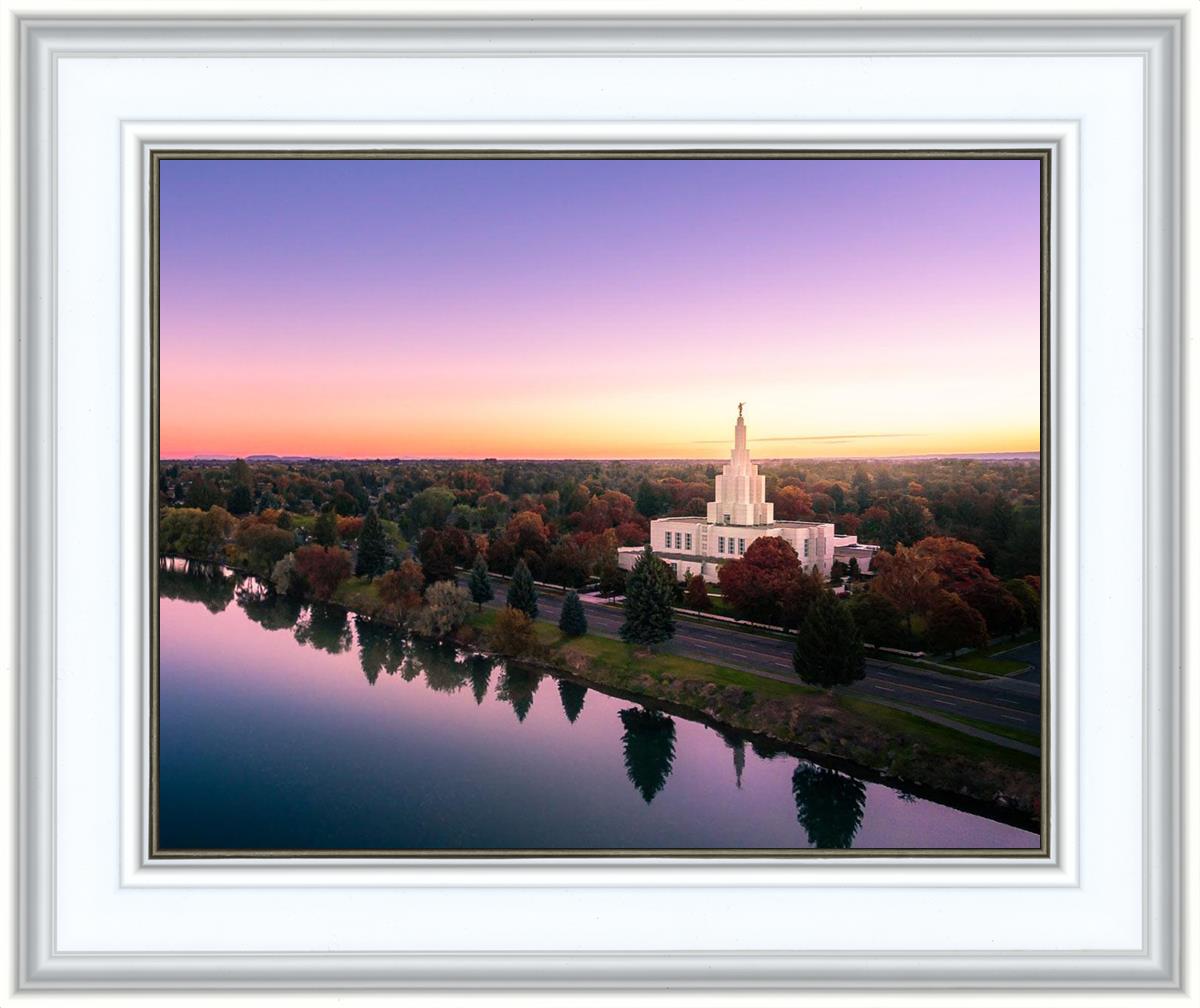 Idaho Falls - Snake River Reflection Aerial