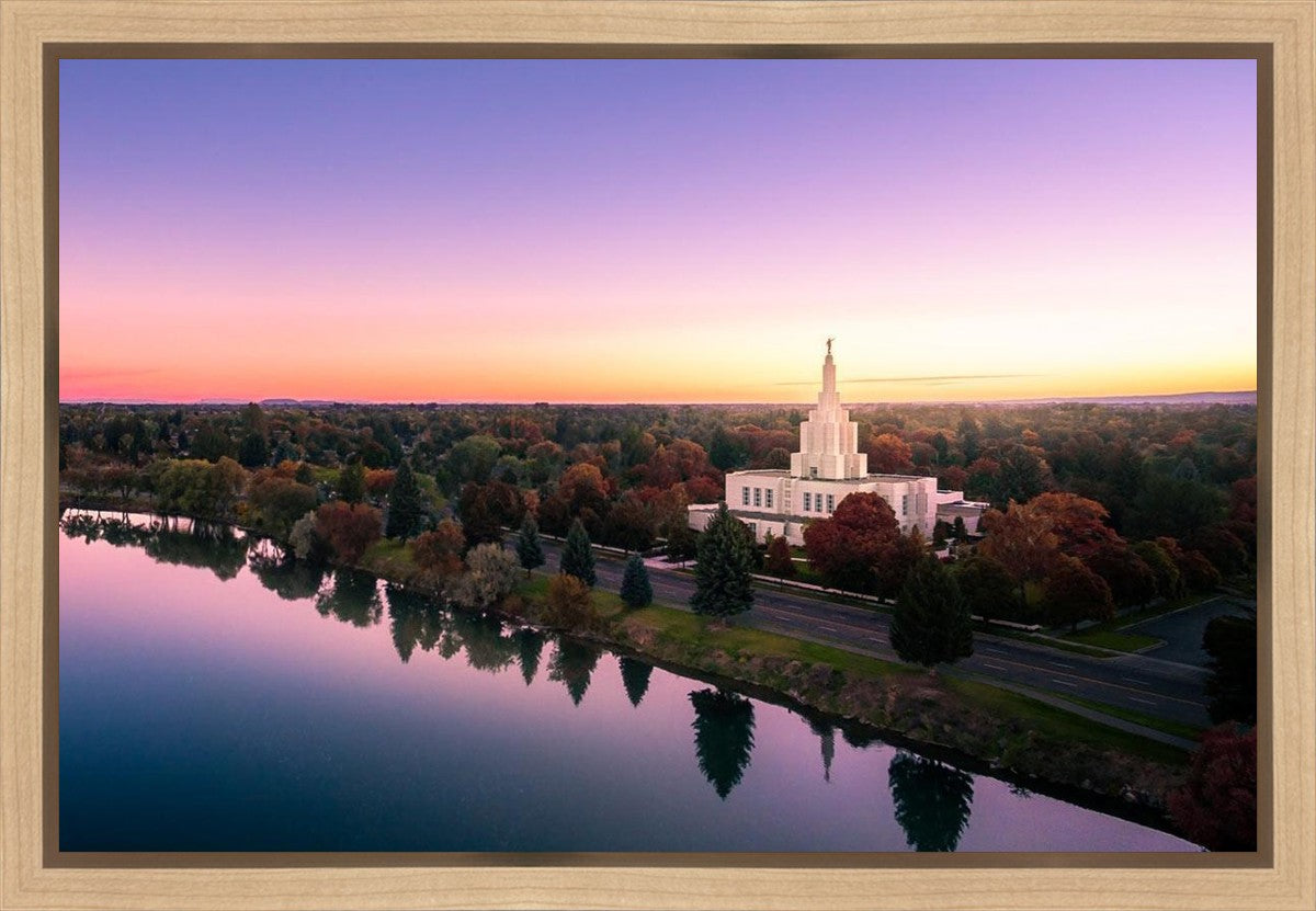 Idaho Falls - Snake River Reflection Aerial
