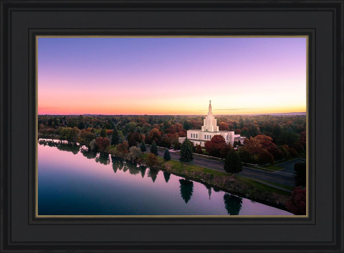 Idaho Falls - Snake River Reflection Aerial