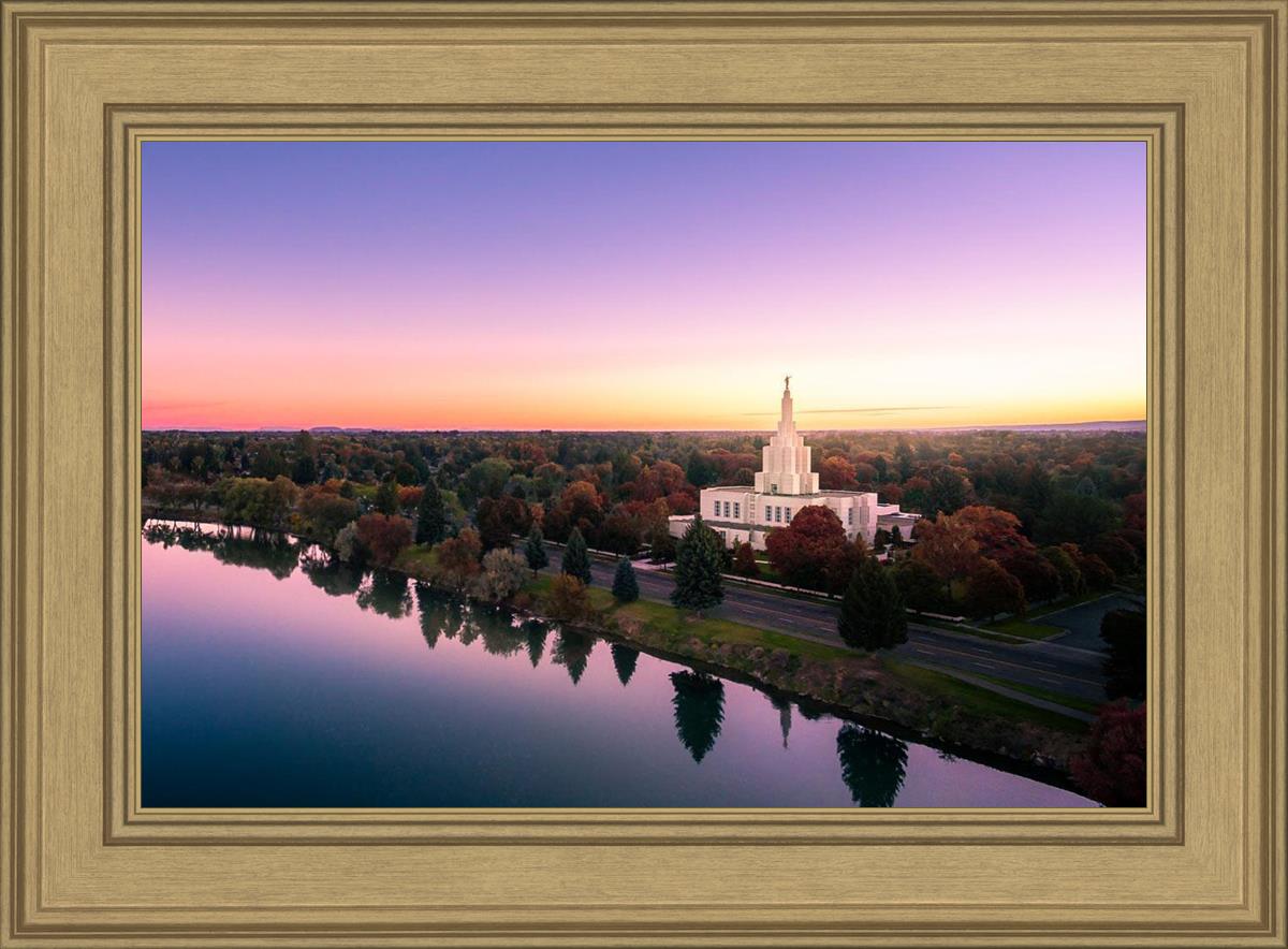 Idaho Falls - Snake River Reflection Aerial