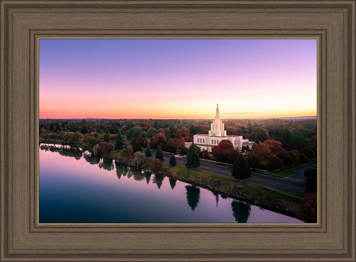 Idaho Falls - Snake River Reflection Aerial