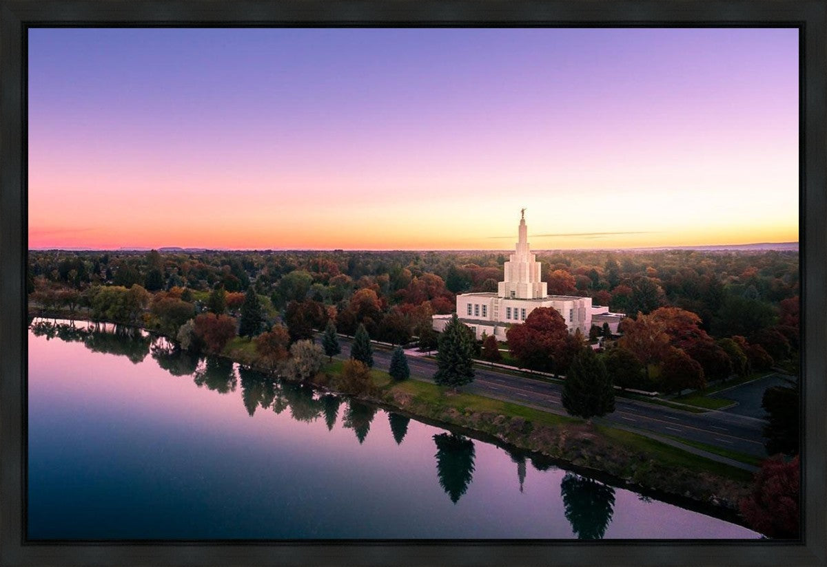 Idaho Falls - Snake River Reflection Aerial