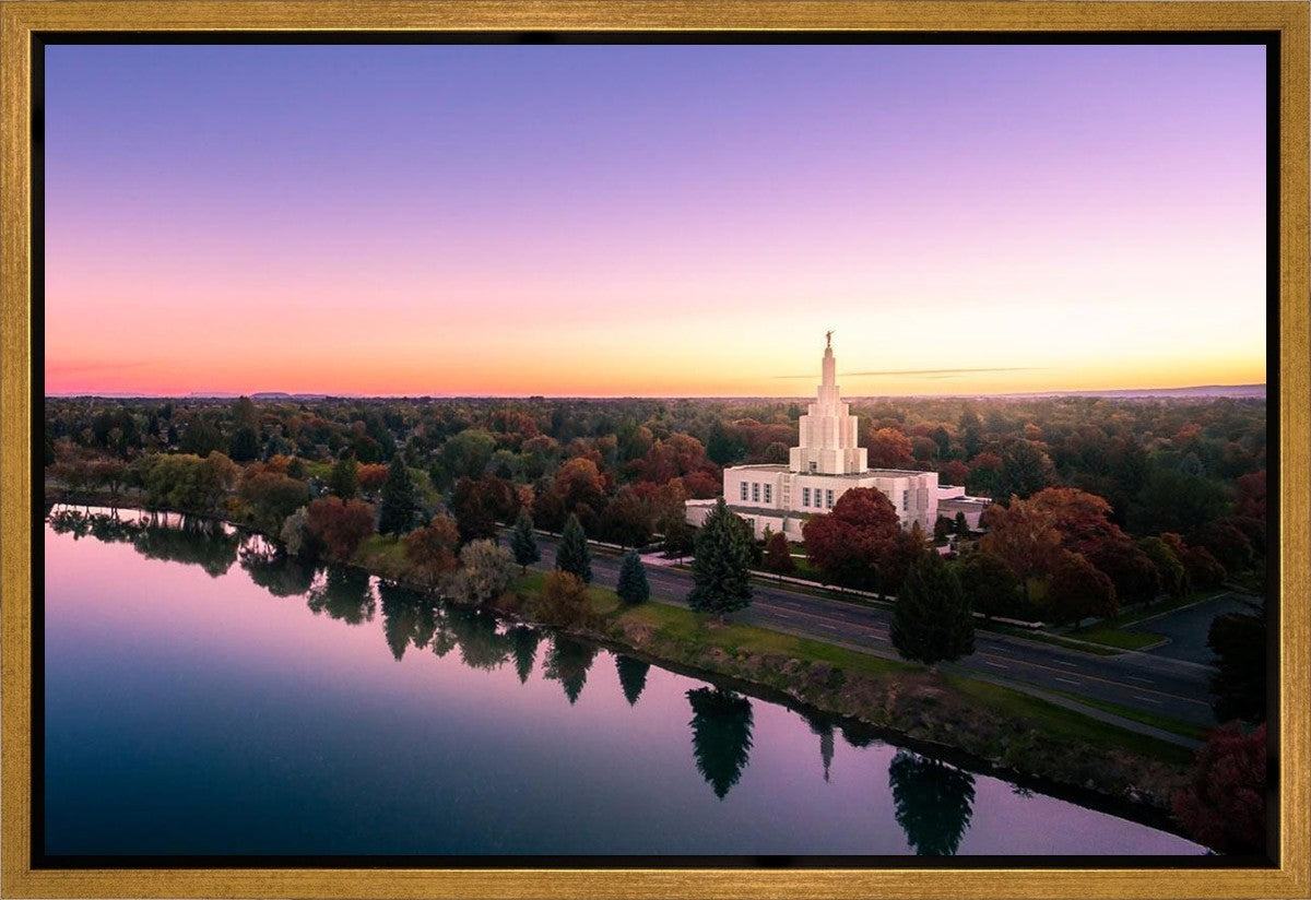 Idaho Falls - Snake River Reflection Aerial