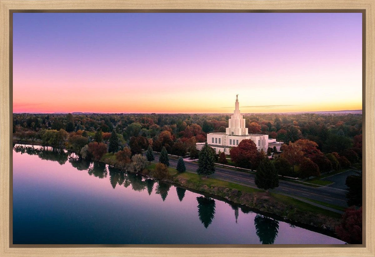 Idaho Falls - Snake River Reflection Aerial