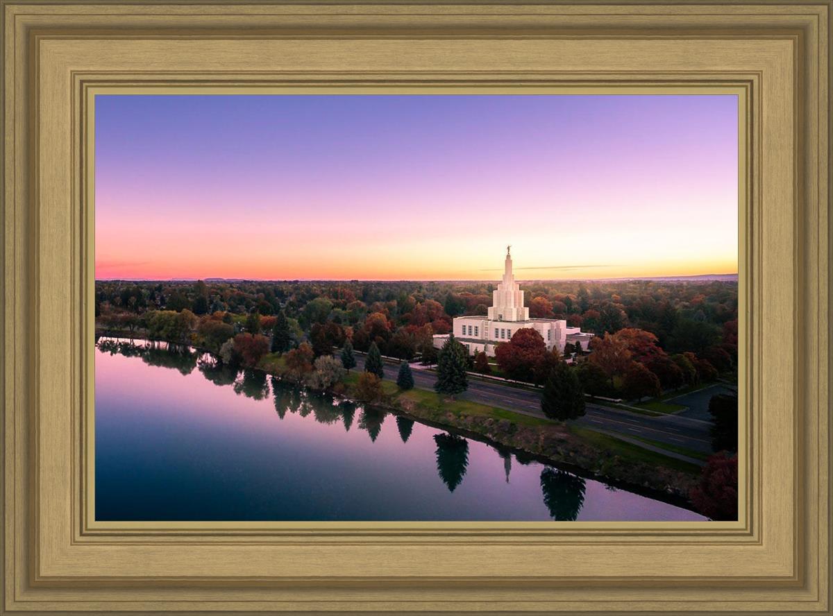 Idaho Falls - Snake River Reflection Aerial