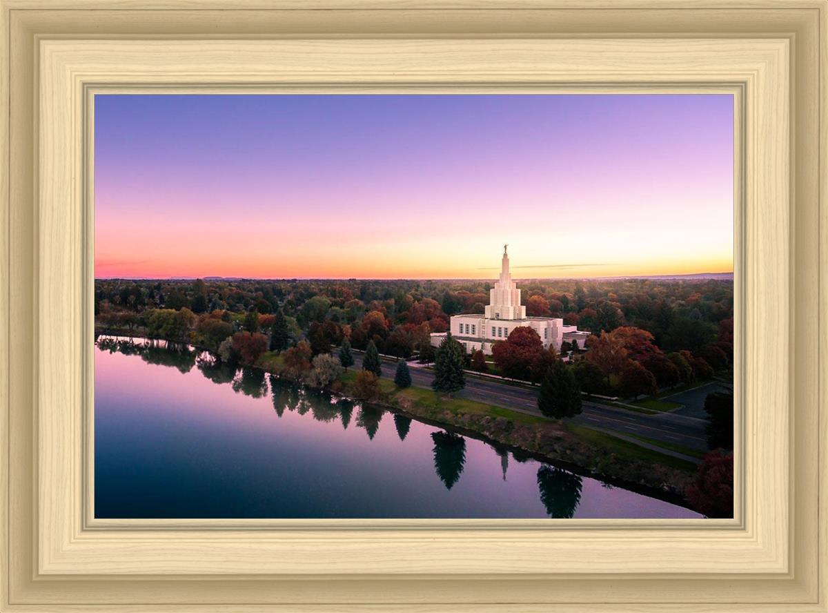 Idaho Falls - Snake River Reflection Aerial