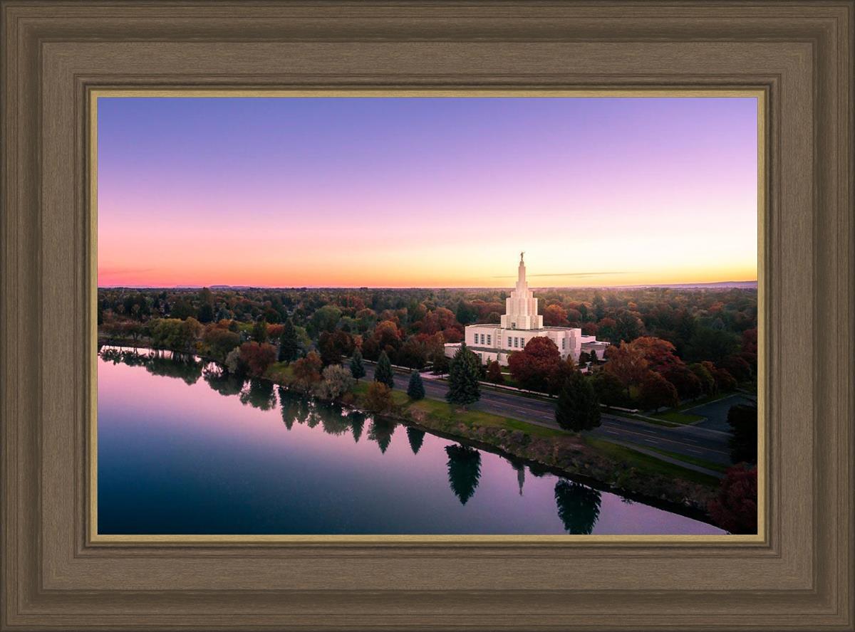 Idaho Falls - Snake River Reflection Aerial