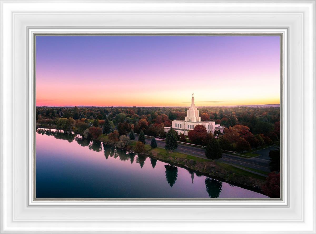 Idaho Falls - Snake River Reflection Aerial