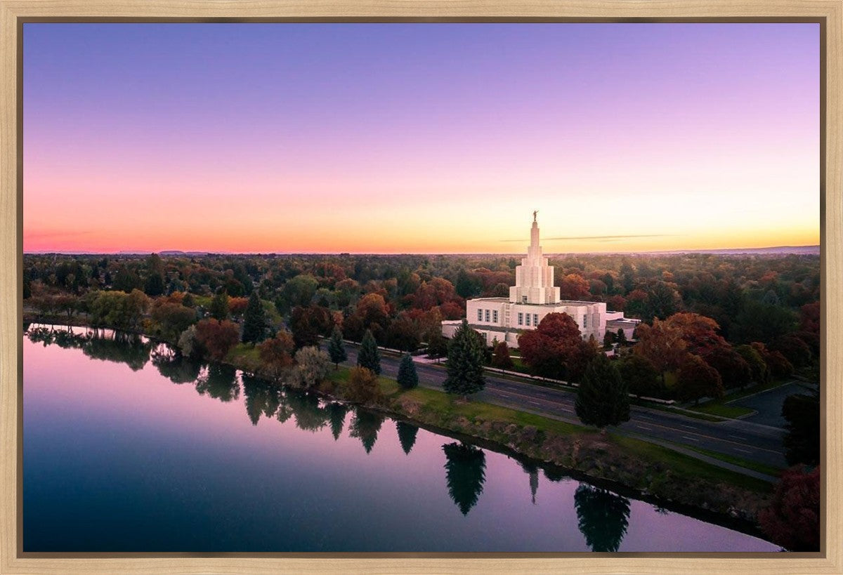 Idaho Falls - Snake River Reflection Aerial