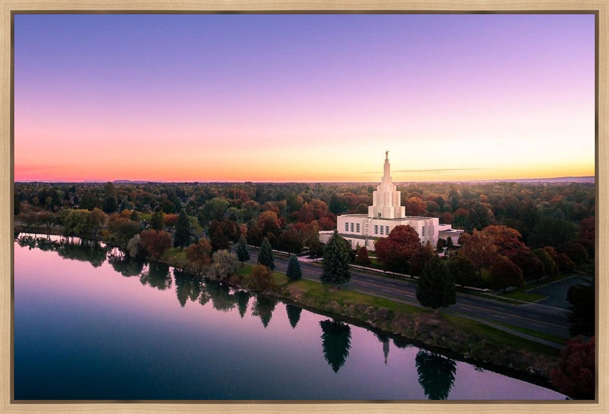 Idaho Falls - Snake River Reflection Aerial