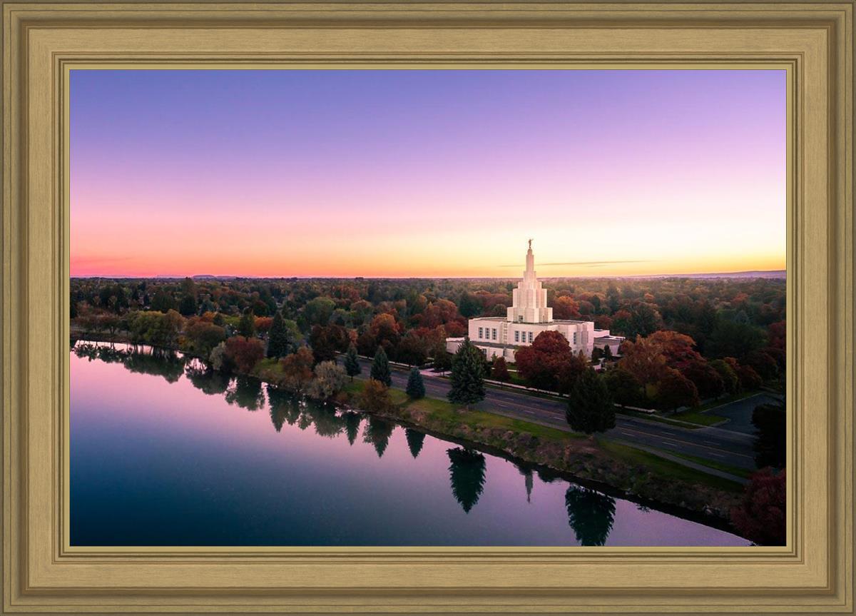 Idaho Falls - Snake River Reflection Aerial