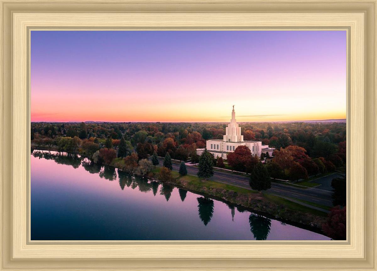 Idaho Falls - Snake River Reflection Aerial