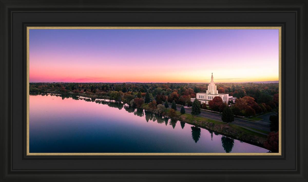 Idaho Falls - Snake River Reflection Aerial