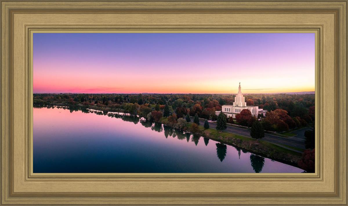 Idaho Falls - Snake River Reflection Aerial