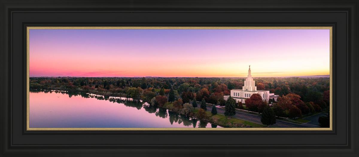 Idaho Falls - Snake River Reflection Aerial