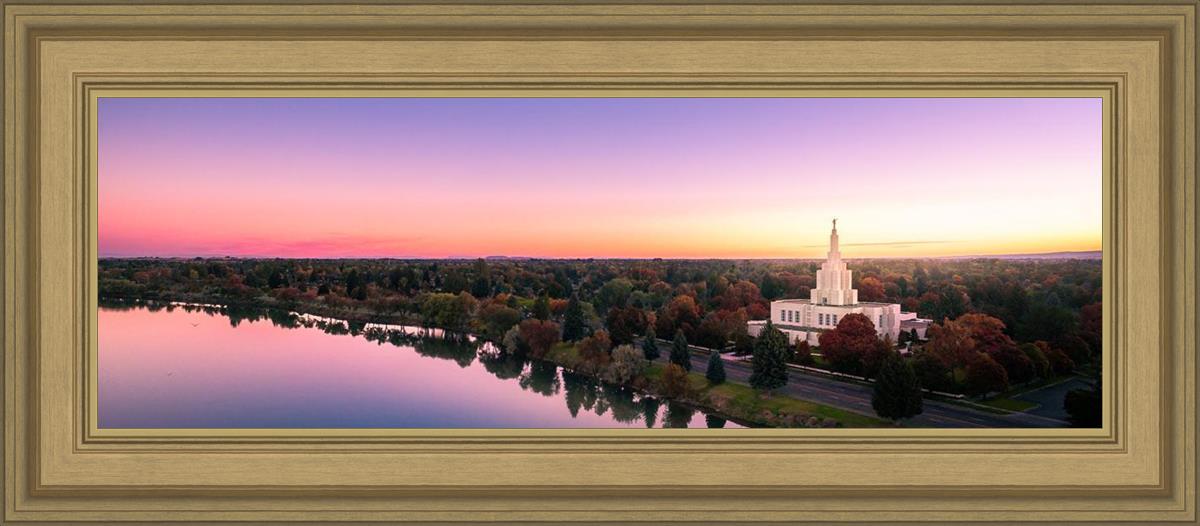 Idaho Falls - Snake River Reflection Aerial