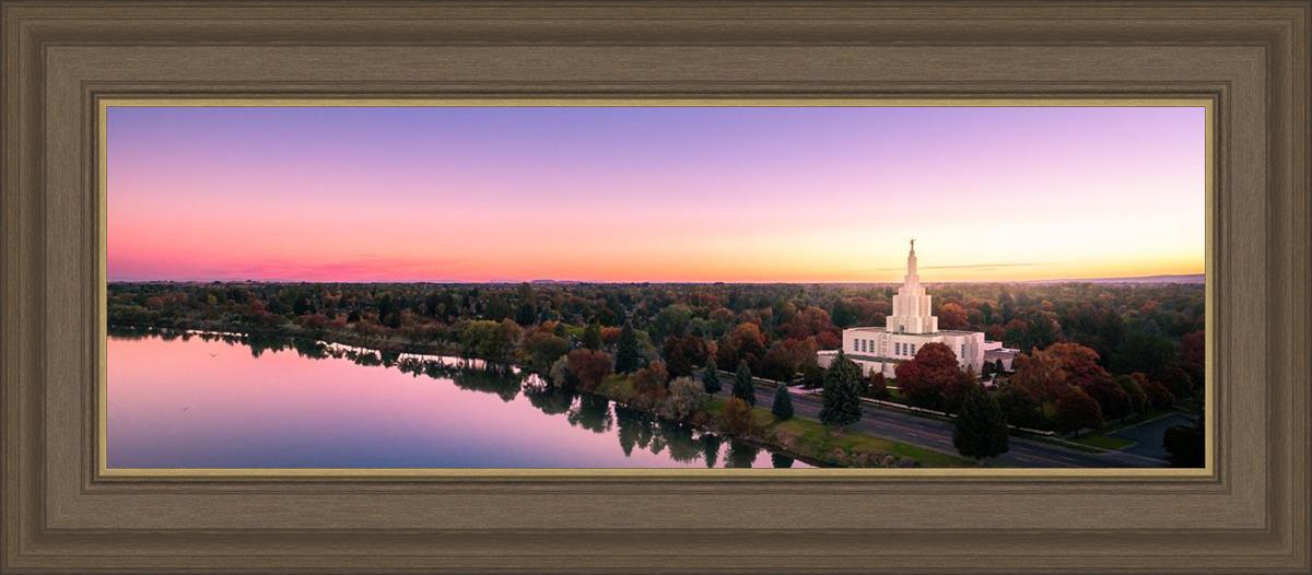Idaho Falls - Snake River Reflection Aerial
