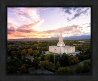 Jordan River Night Glow Aerial