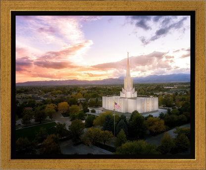 Jordan River Night Glow Aerial