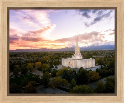 Jordan River Night Glow Aerial