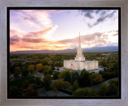 Jordan River Night Glow Aerial