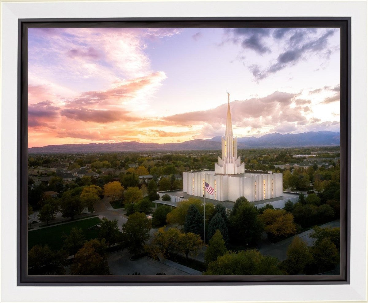 Jordan River Night Glow Aerial