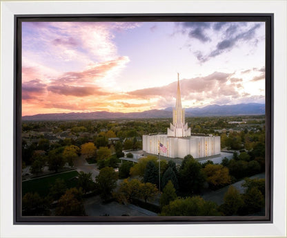 Jordan River Night Glow Aerial