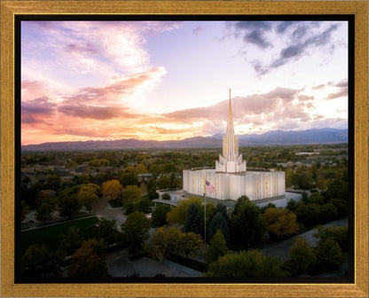 Jordan River Night Glow Aerial