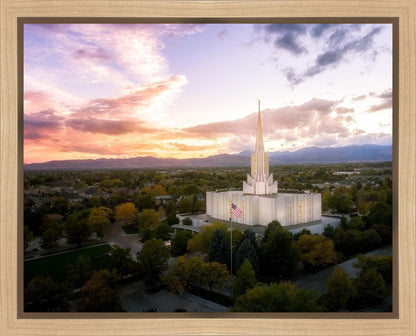 Jordan River Night Glow Aerial