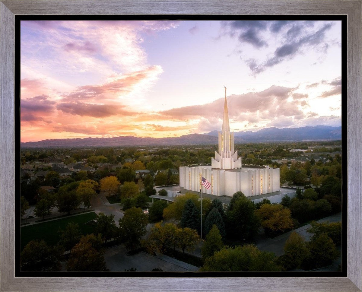 Jordan River Night Glow Aerial