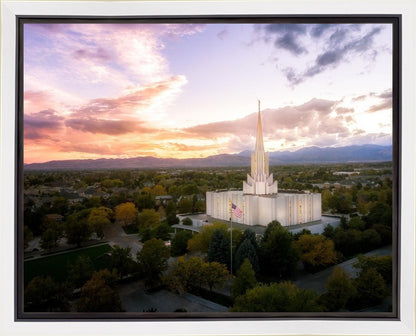Jordan River Night Glow Aerial