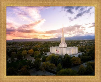 Jordan River Night Glow Aerial