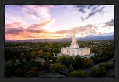 Jordan River Night Glow Aerial