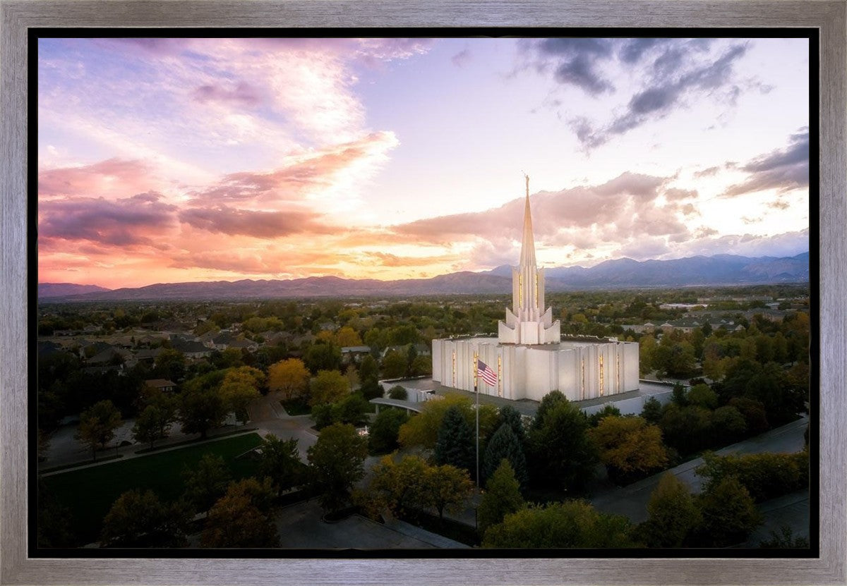 Jordan River Night Glow Aerial