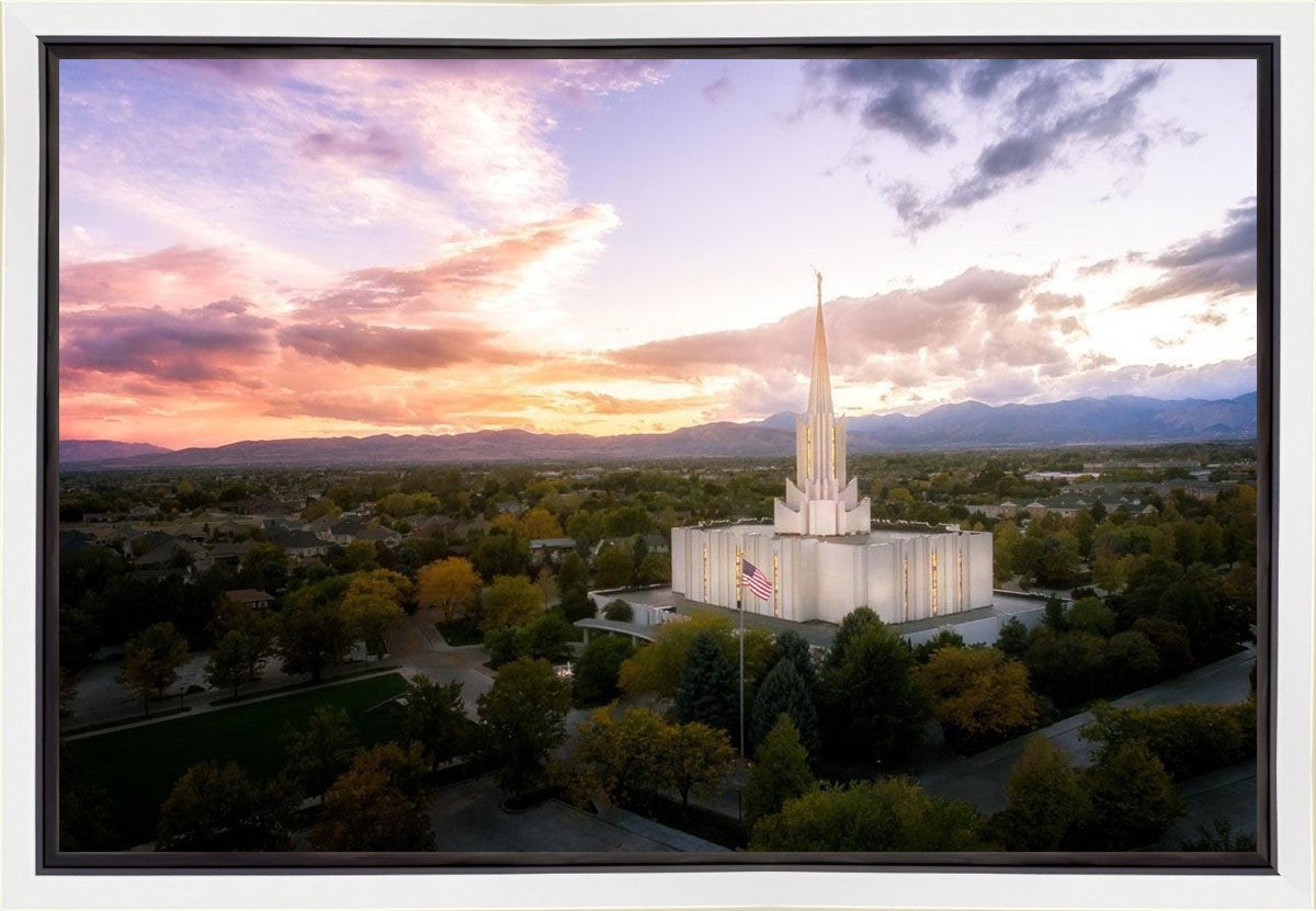 Jordan River Night Glow Aerial