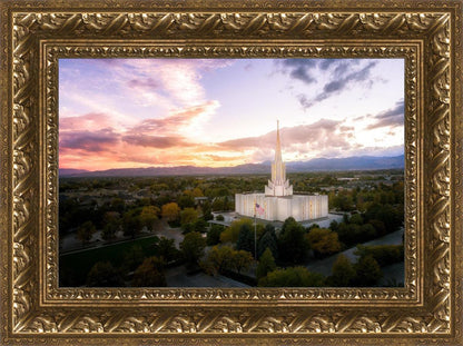 Jordan River Night Glow Aerial