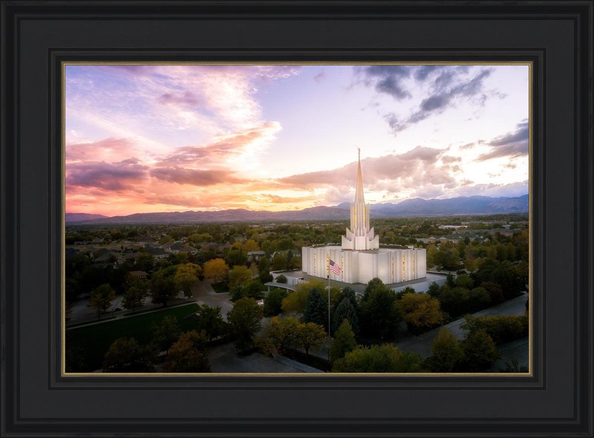 Jordan River Night Glow Aerial