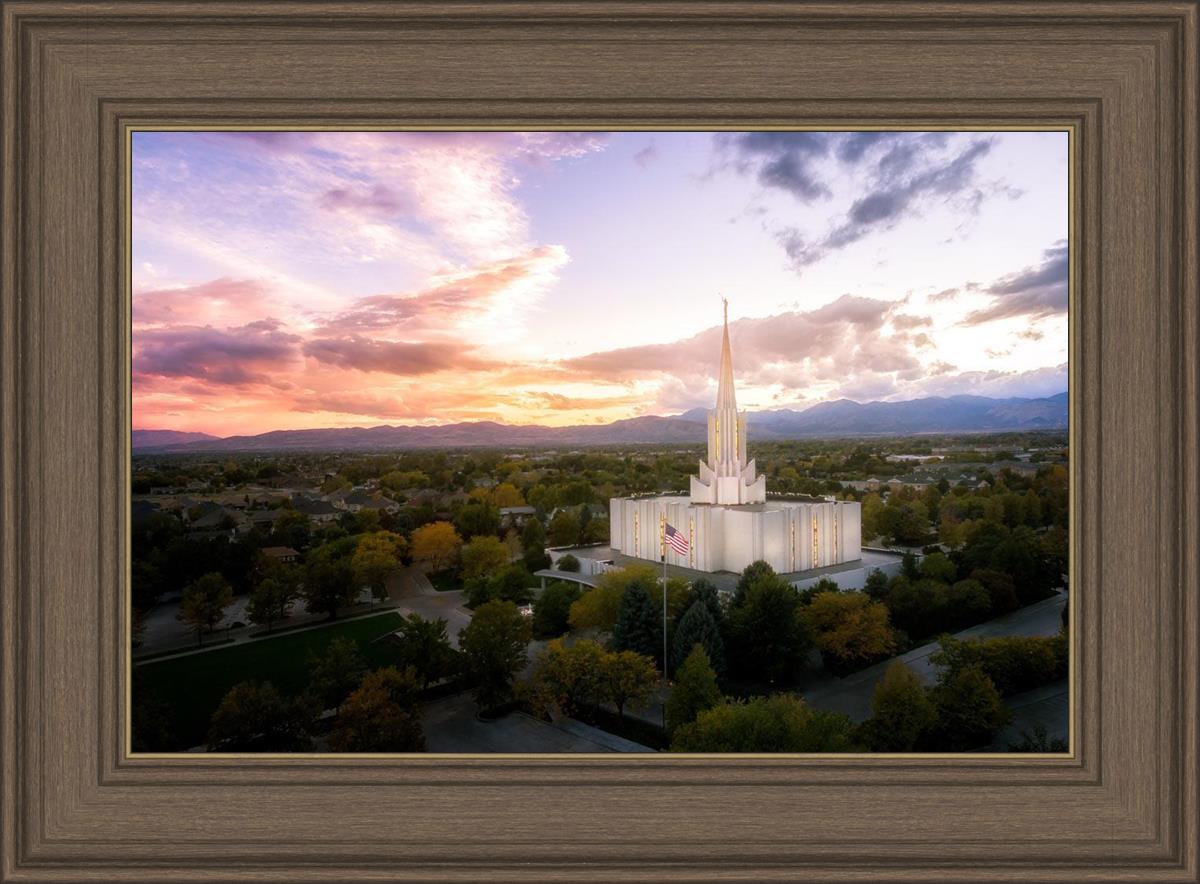 Jordan River Night Glow Aerial