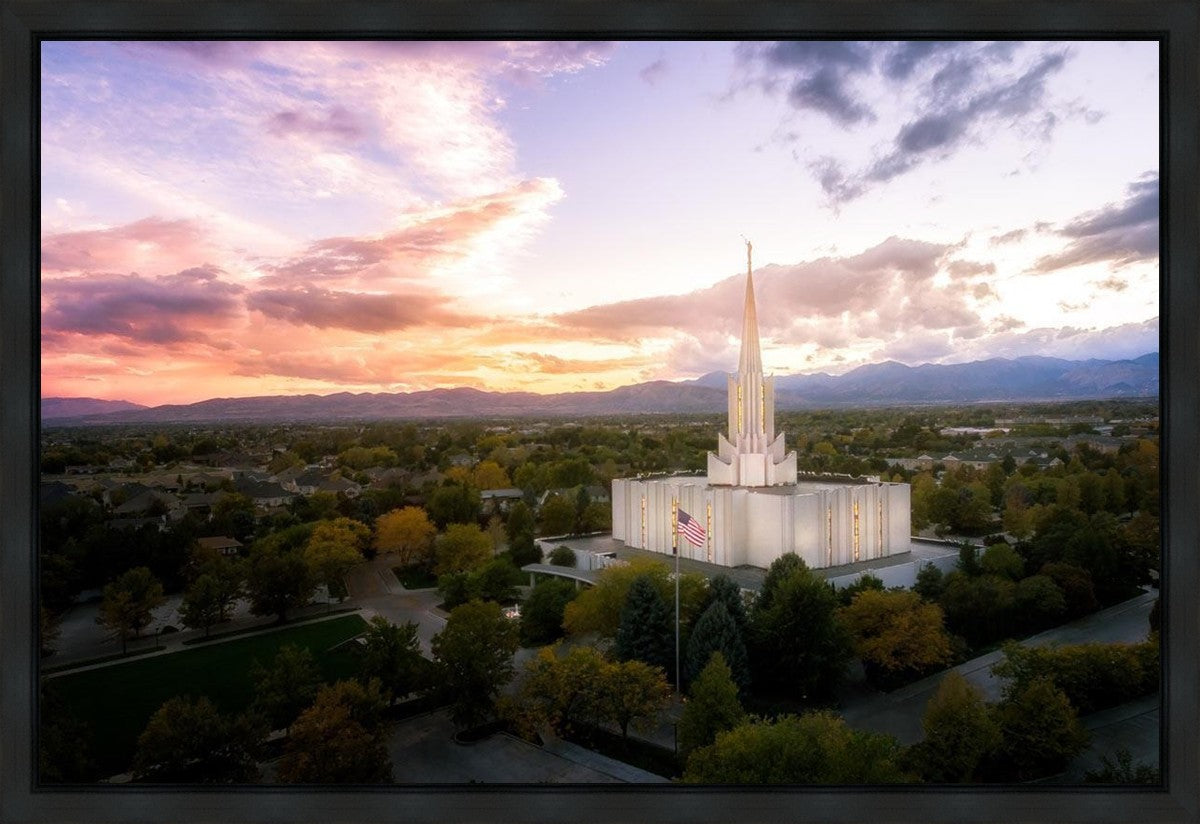 Jordan River Night Glow Aerial