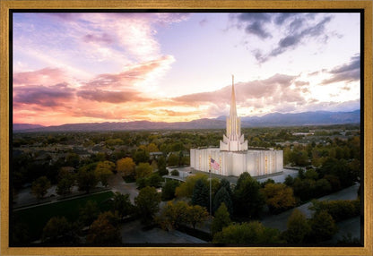 Jordan River Night Glow Aerial