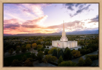 Jordan River Night Glow Aerial