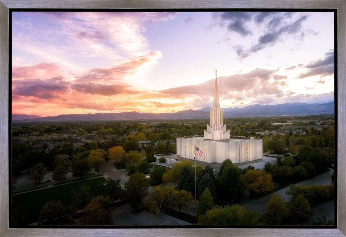 Jordan River Night Glow Aerial