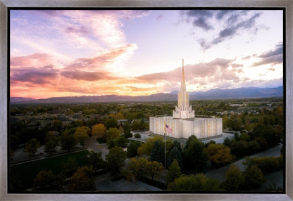 Jordan River Night Glow Aerial